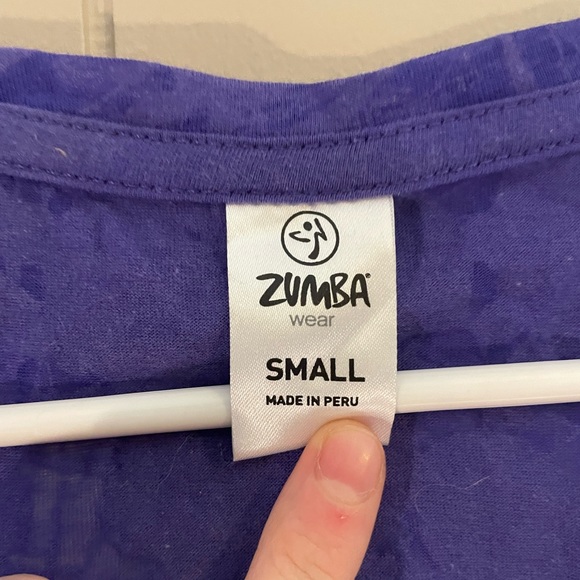 Purple Zumba Tee - shirt sleeve - Picture 2 of 3